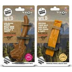 TastyBone Antler Shaped Nylon Dog Chew Toy Venison Flavour