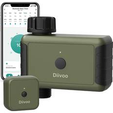 Water timer Diivoo Smart Sprinkler Irrigation Timer With Hub, WiFi Water Timer For Garden Hose