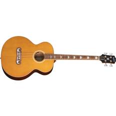 Acoustic Guitars Epiphone J-200 Studio Sitka Spruce-Mahogany Acoustic-Electric Bass Guitar Antique Natural