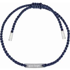 Syster P Smykker Syster P Armband Give Hope tråd/silver Navy