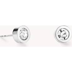 Vetro Orecchini Coeur de Lion Elegance Halo Studs White