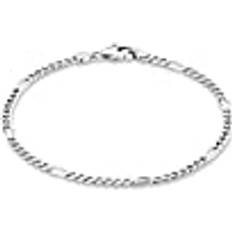 Grace Armband Grace Silverarmband figarolänk, 19 3,5 mm