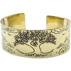 Grey - Men Bracelets Ancient Wisdom Brass Tibetan Mantra Bracelet Tree of Life