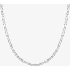 Rhodium Charms & Pendants Nomination CHIC&CHARM Joyful Silver Cubic Zirconia Tennis Necklace 148644/010