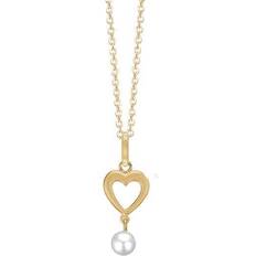 Hjerte aagaard vedhæng 8 karat Aagaard Pendant Necklace - Gold/Pearl