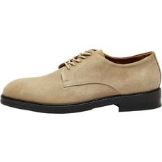 Beige Derby Selected Ruskinds Derbysko Beige