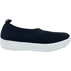 Fitflop Low Shoes Fitflop Damen ALLEGRO E01 Multi-Knit Ballerinas, Schwarz