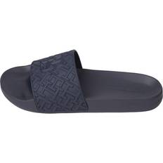 Tommy Hilfiger Badesandaler Tommy Hilfiger RUBBER TH MONOGRAM POOL SLIDE Blå