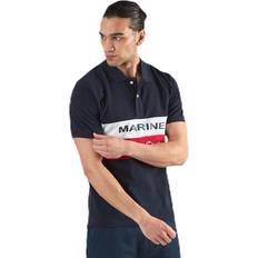 Blå Pikéskjorter Marine Pompano Beach Pique Blue, Tøj, T-shirt, Blå