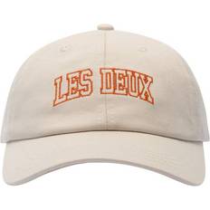 Les Deux Accessoarer Les Deux Blake Dad Cap, O/S, Ivory/Dusty Orange