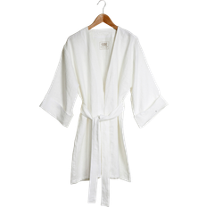 Pellava Alusvaatteet Lovely Linen Kimono - Off White