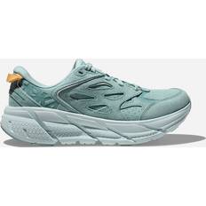 Hoka Women's Clifton Suede Trainers Cloud Blue/Ice Flow