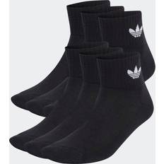 Baumwolle Socken Adidas Mid Ankle Pairs Unisex Socken Black