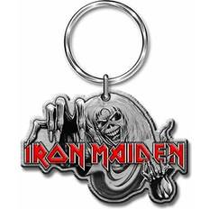 number of the beast red silver keychain keyring fan gift
