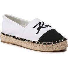 Läder Espadriller Karl Lagerfeld Espadrillos Kamini Duo Vit