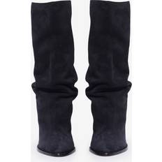 Isabel Marant Etoile Faded Black Suede Rouxy Boots