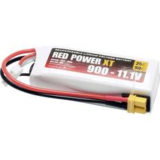 Red Power LiPo accupack 11.1 V 900 mAh 25 C Softcase XT30