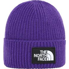 The North Face Logo Box Cuffed Beanie Peak Purple One