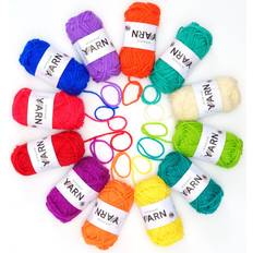 Langat ja Käsityötarvikkeet Otego Akryylilangan Neulonta- Ja Virkkauspuolia 26 m 12 kpl Multicolor