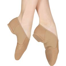 so495 neoflex split sole slip on jazz dance shoes tan