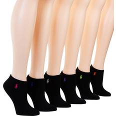 Ralph Lauren Women Socks Ralph Lauren Low-Cut Sport Socks 6-Pack Black Assorted One