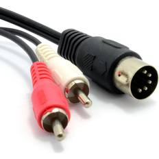 Kenable 5 Pin Male Din Plug to Phono 0.5m