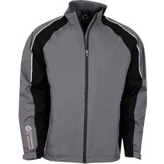 Sunderland Mens Raglan Panelled Waterproof Golf Jacket - Gunmetal/Black/White