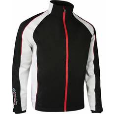 Sunderland Mens Raglan Panelled Waterproof Golf Jacket - Black/White/Red