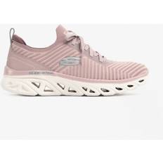 Skechers Dame Sko Skechers GLIDE-STEP SPORT-NEW HYPE Womens Slip-On Trainers Mauve: