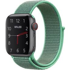 Green Smartwatch Strap Woven Nylon Sport Loop Band