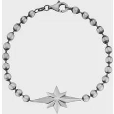 Saks Fifth Avenue Men Jewelry Saks Fifth Avenue Menster Sterling Silver Oxidized Star Bracelet, Men's, 8.5" Grey