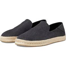 Toile Espadrilles Toms Herren Slipper Schuhe Santiago Espadrille Canvas Freizeit Elegant Slip-Ons Uni Santiago schwarz-grau Canvas