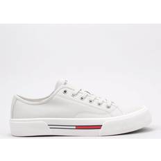 Tommy Hilfiger Canvas-Sneaker mit Branding-Detail LIGHT SILT