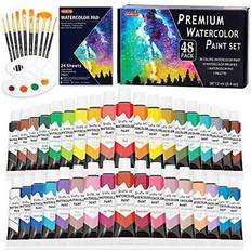 Water Based Water Colours Shuttle Art 48 pack watercolour paint set 36 colours watercolour paint in tubes assorted