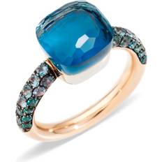 Ring Nudo Classic Rosa Med Vitt Guld