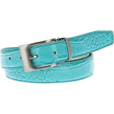 Turquoise Belts CTM Leather Croc Print Belt