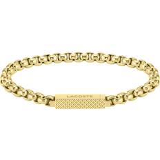 Lacoste Bracciali Lacoste Herren Armband "2040124" Edelstahl, gold