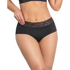 Lace Panties Hipster Cheeky Lace - Black