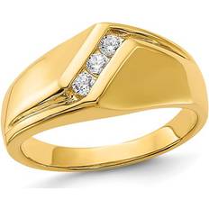 Engagement Rings - Men Men's 14K Yellow Gold Diamond Ring 1/5 Carat ctw H-I, I2-I3