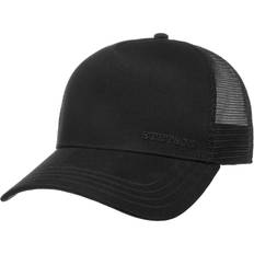 Stetson Svarta Kepsar Stetson Klassisk truckerkeps bomull – truckerkeps för män/kvinnor – basebollkeps med bomull – en 56–60 – nätkeps vår/sommar – basebollkeps, Klassisk svart, 56/60