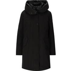 Woolrich Damen 3-in-1 Military Parka aus Ramar Cloth mit abnehmbarer Steppjacke Schwarz Größe