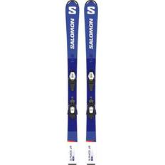 Skifahren Salomon Kinder All-Mountain Ski S/RACE Jr C5 GW Blau