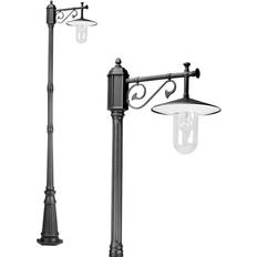 Vert Bornes de protection K.S. Verlichting Lampadaire Louvre Vert Et Transparent Borne de protection