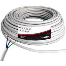 siwitec NYM-Kabel 3x1,5 3x2,5 5x1,5 5x2,5 50m 100m 2x50m Kabelring Stromkabel