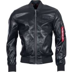 Alpha Industries Men's MA-1 VF Vegan Leather Jacket - Black