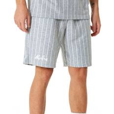 New Era Herre Bukser & Shorts New Era Bomuld Stribede Shorts - Grey/Hvid