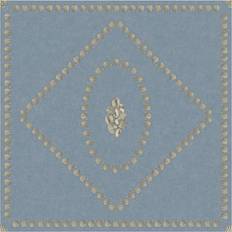 Fornasetti Wallpaper Conchiglie Gilver on Denim 100% paper