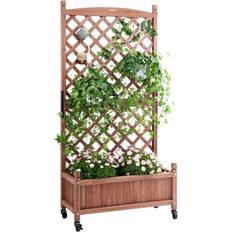 VEVOR Outdoor Planter Boxes VEVOR 1 & 2 PCS Raised Garden Bed Trellis