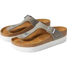 Birkenstock Gizeh Platform Sandals Dove Gray