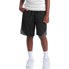 Champion Pants Champion C9 Boys' Color Block Short-9" Inseam, Ebony/Hardware Gray